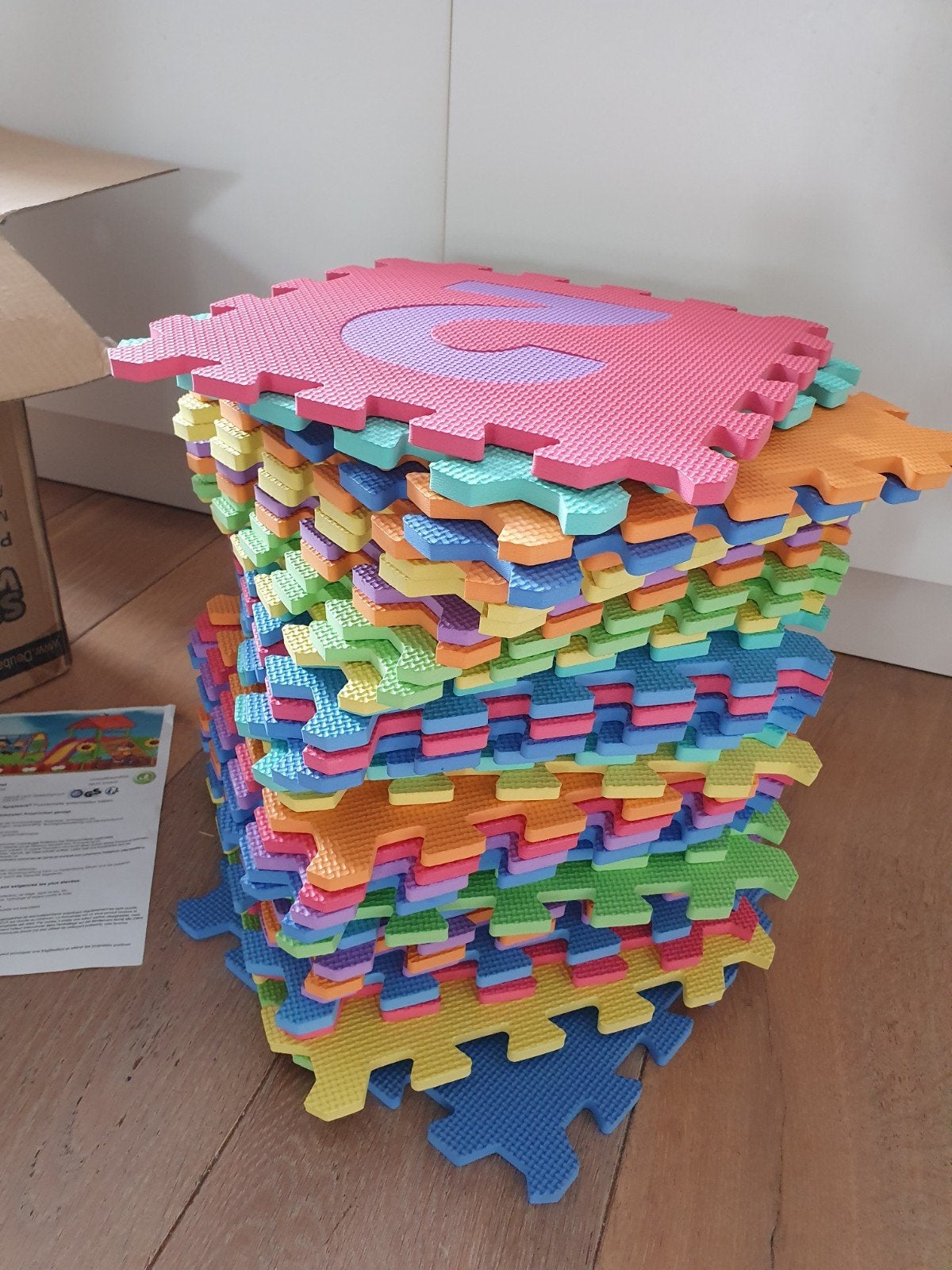 Puzzelmat Cijfers en Letters, Ophalen of Verzenden, Zo goed als nieuw, Speelkleed