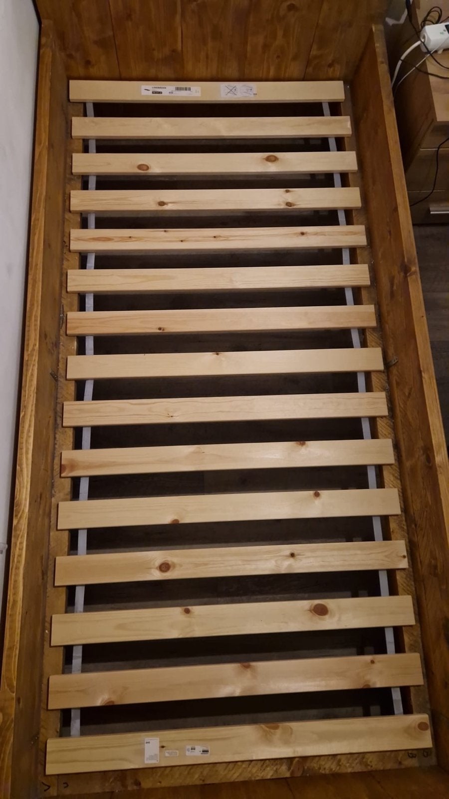 Oprolbare lattenbodem 90x200 cm, Gebruikt, 90 cm, Eenpersoons, Ophalen of Verzenden