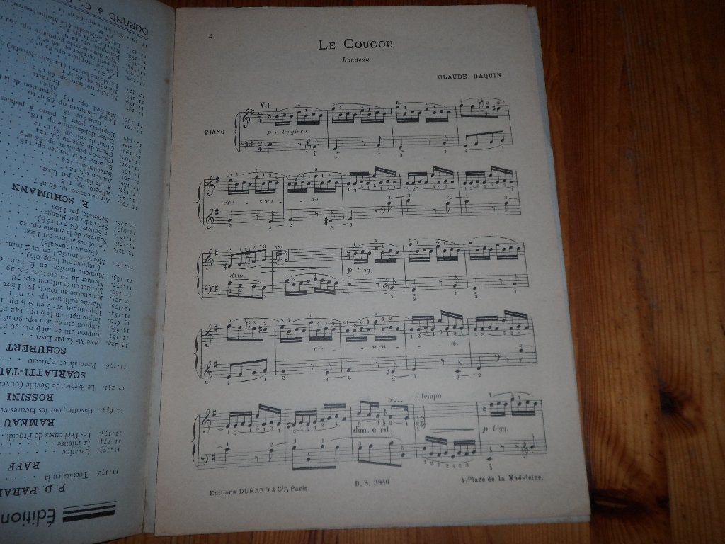 Claude daquin - le coucou, Gebruikt, Klassiek, Ophalen of Verzenden, Artiest of Componist