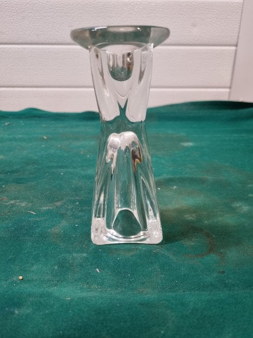 kandelaar vaasje kristal glas, Ophalen of Verzenden, 'T Olde Gre-j, Info@toldegrej.nl, Endepoelstraat 20f Didam