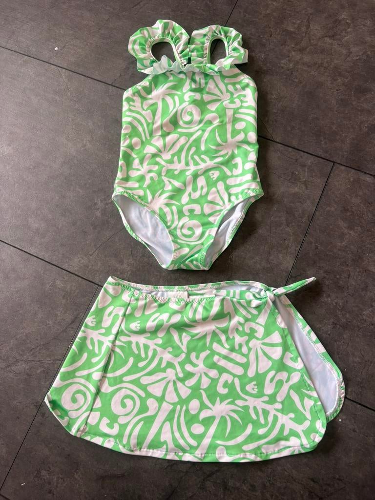 Zara badpak met wikkelrok maat 104, Ophalen of Verzenden, Zo goed als nieuw, Meisje, Sport- of Zwemkleding