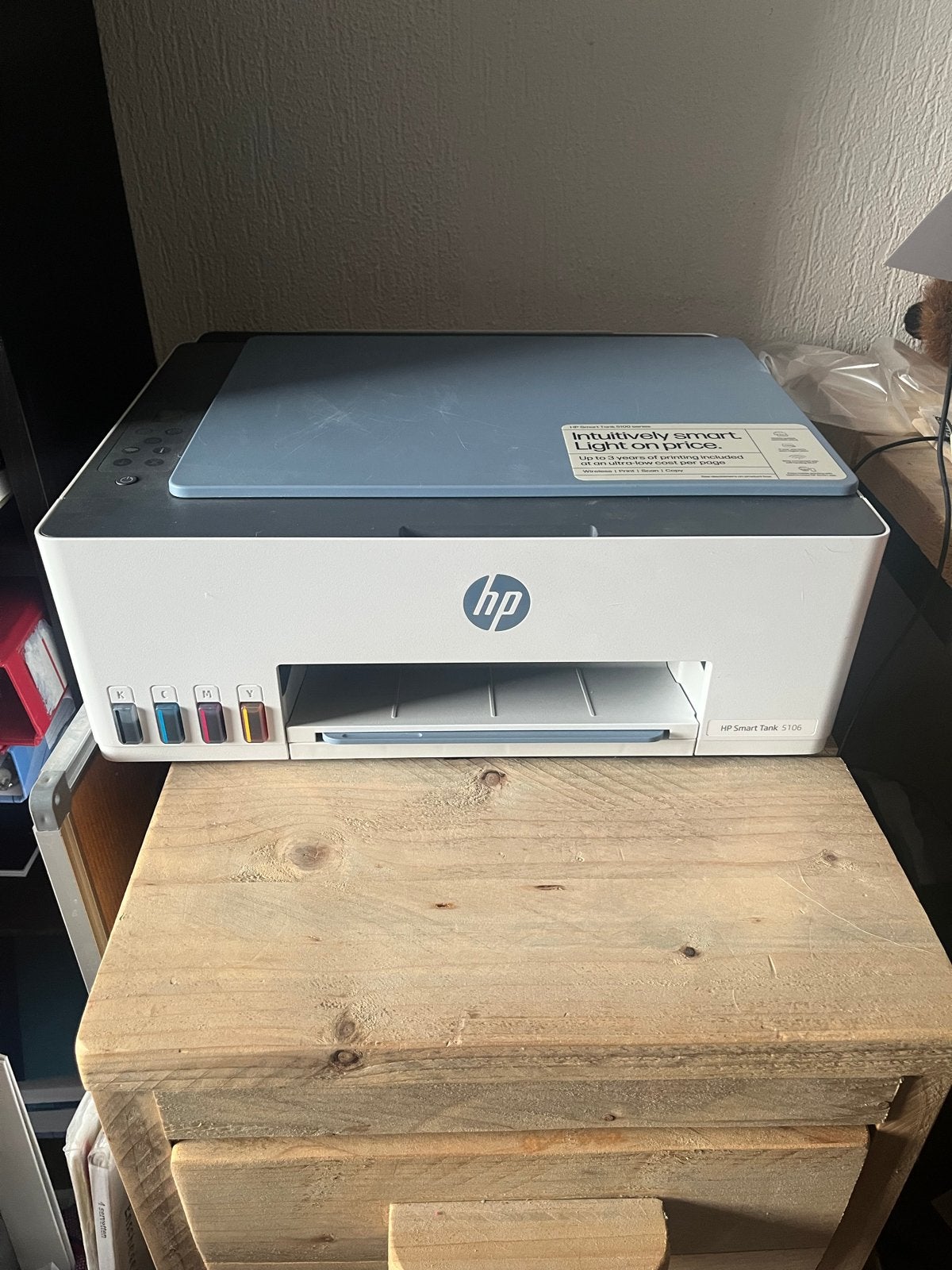 HP Smart Tank 5106 All-in-One Printer - Zo goed als nieuw, Computers en Software, Printers, Ophalen, Inkjetprinter, All-in-one