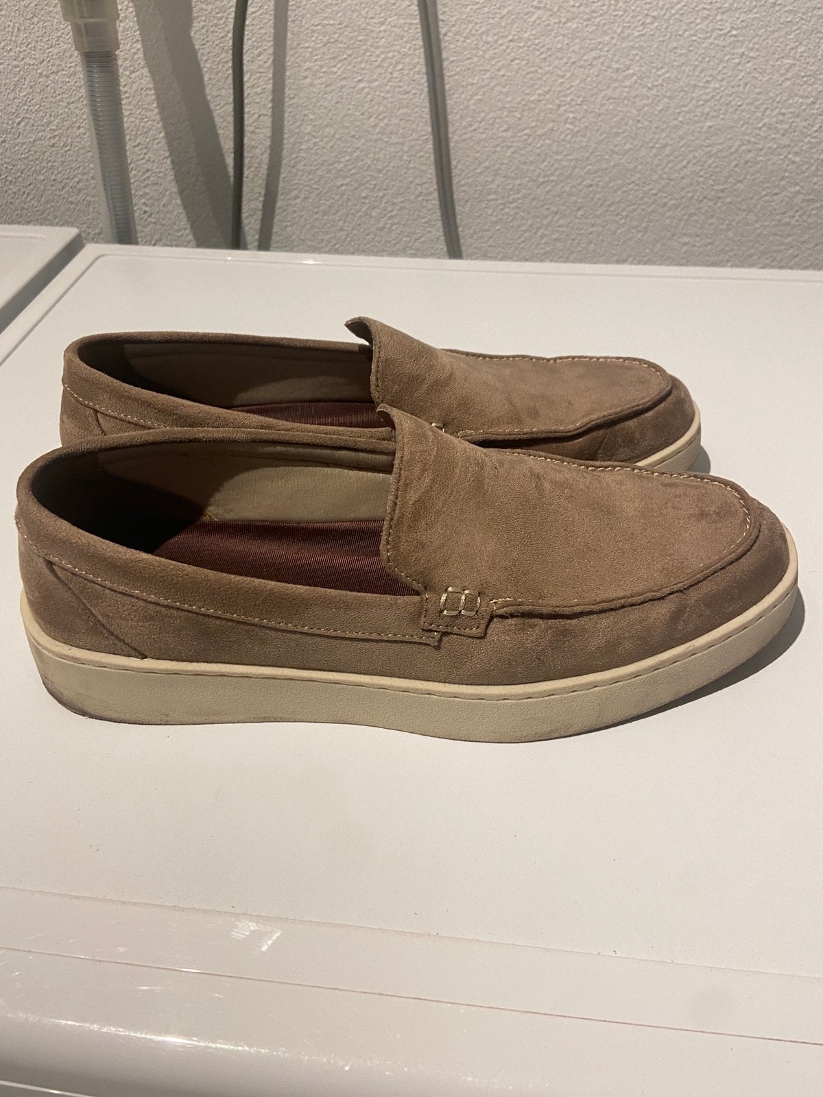 Herenschoenen instappers maat 43, Kleding | Heren, Schoenen, Bruin, Zo goed als nieuw, Loafers, Ophalen