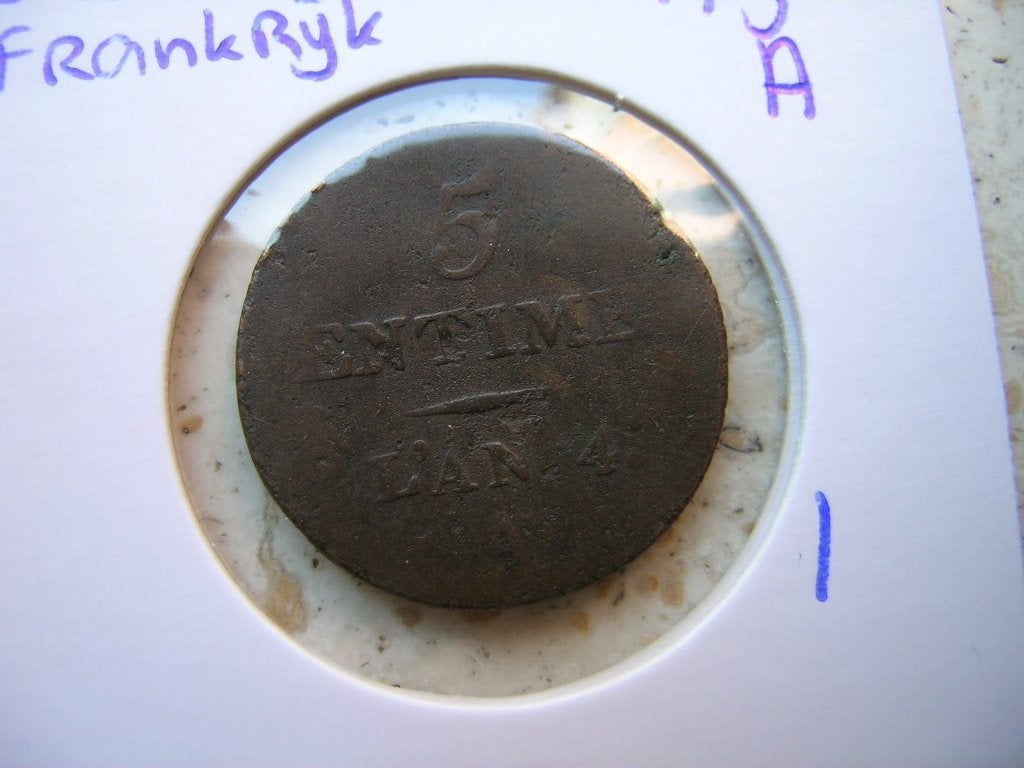 5 Centimes 1795 A Frankrijk, Ophalen of Verzenden, Frankrijk, Losse munt