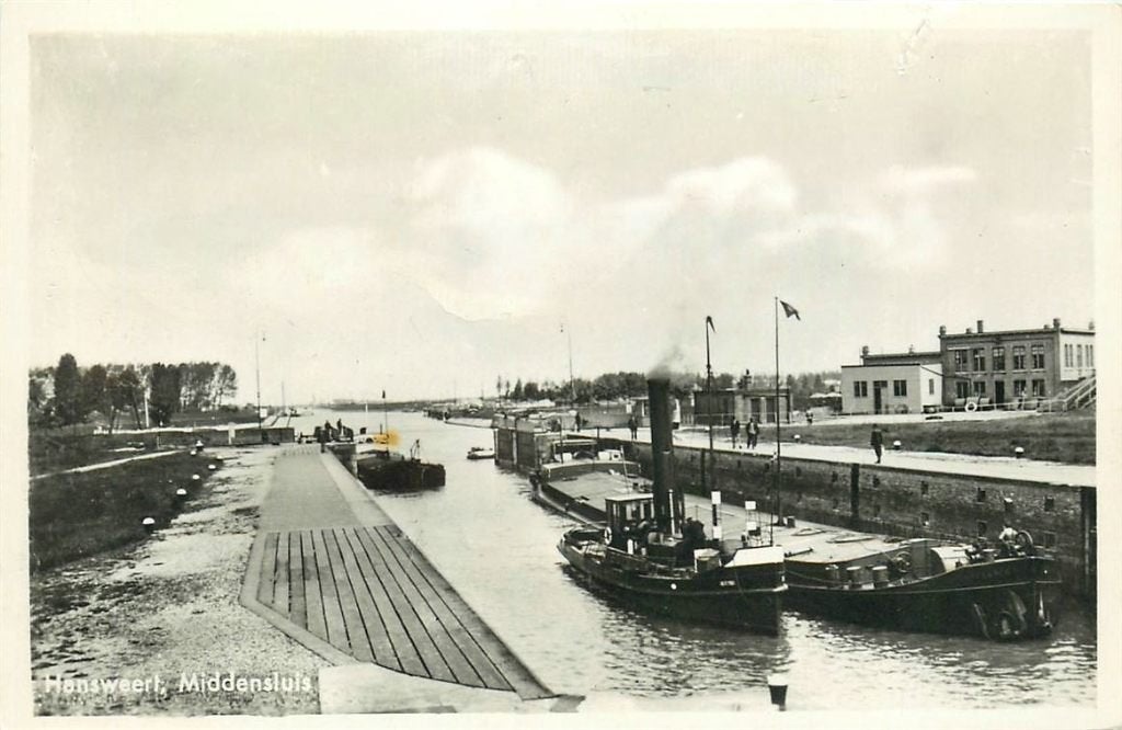 701-096-027 Hansweert Middensluis, Verzenden, Voor 1920, Zeeland