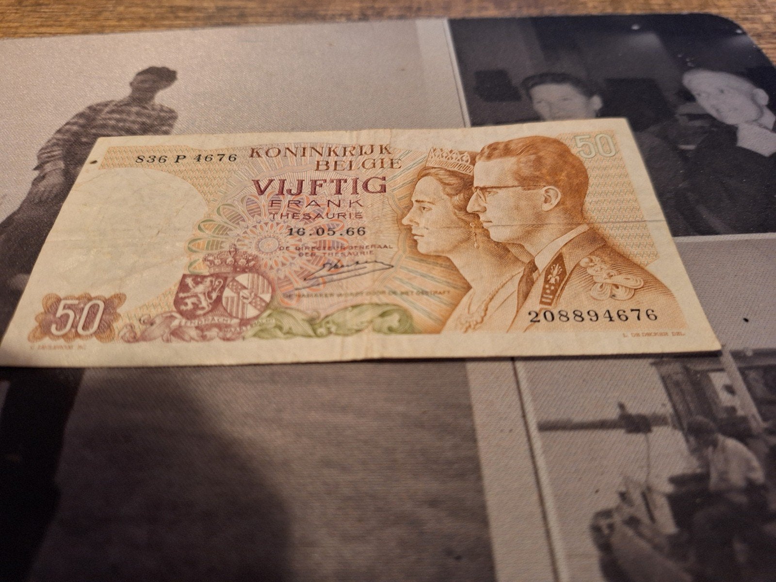Vijftig frank. Thesaurie. 16-05-1966. Pserie., Postzegels en Munten, Munten en Bankbiljetten | Verzamelingen, Ophalen of Verzenden