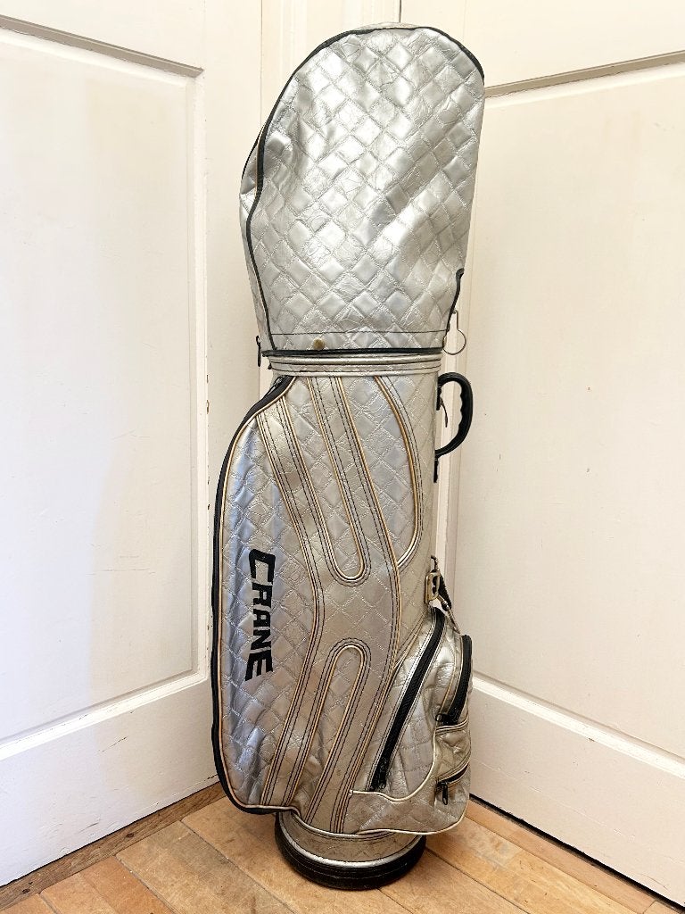 Vintage zilveren Golftas CRANE - David Graham '81 US Open, Ophalen, Gebruikt, Tas, Overige merken