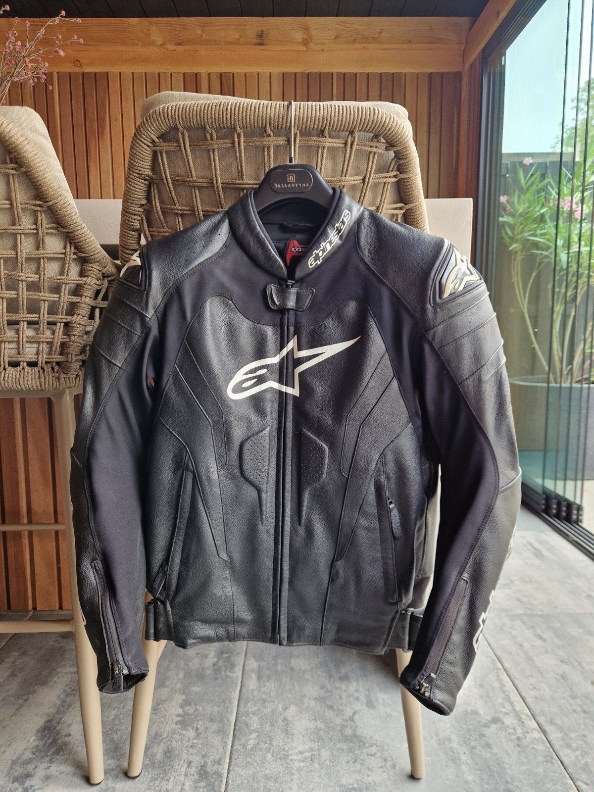Alpinestars GP Pro Motorjas - Zwart Leer EU 48, Kleding | Heren, Jassen | Zomer, Zwart, Overige maten, Ophalen of Verzenden, Zo goed als nieuw