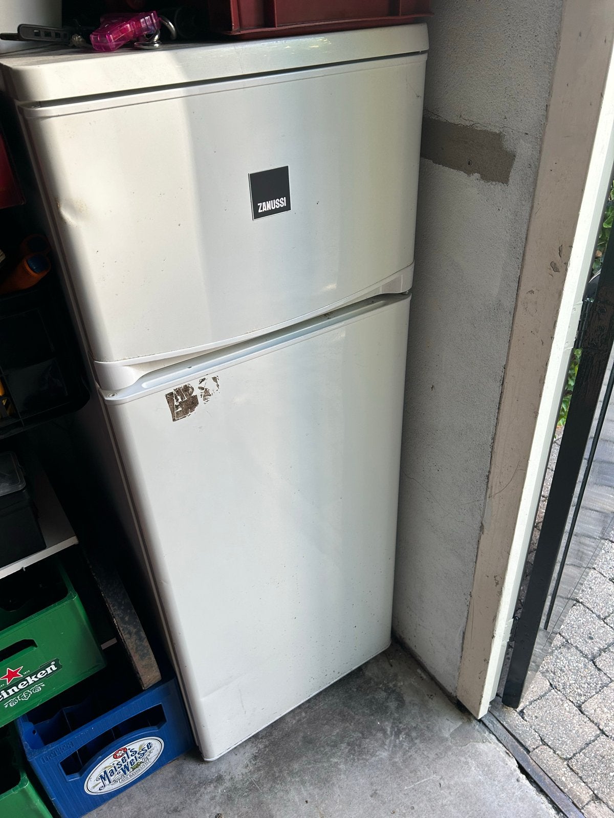 Zanussi Koelkast met vriesvak - 140x55cm, Ophalen, Gebruikt, 200 liter of meer, 140 tot 160 cm