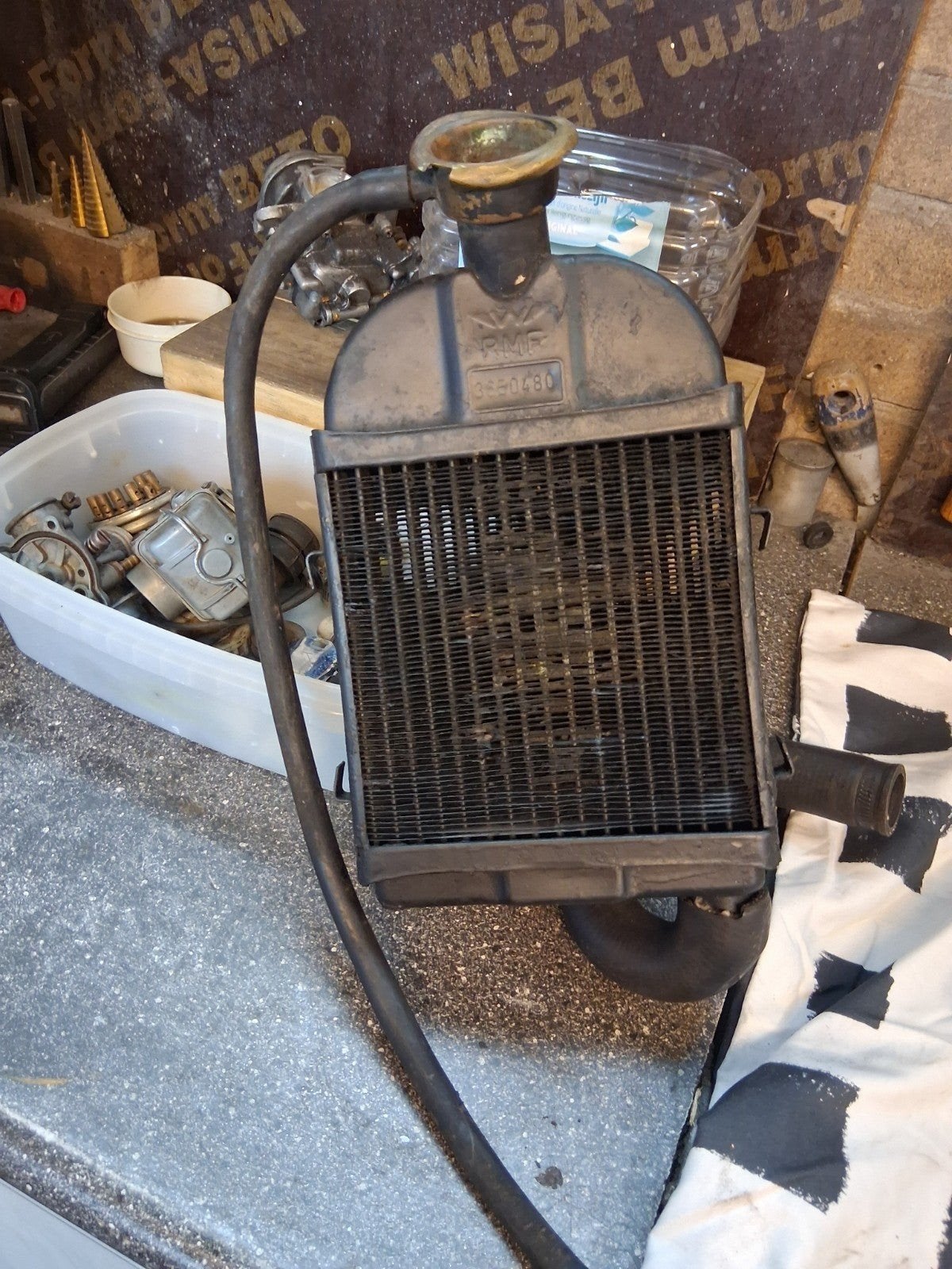 waterkoeling beugels radiator slangen rubbers, Ophalen of Verzenden, Gebruikt