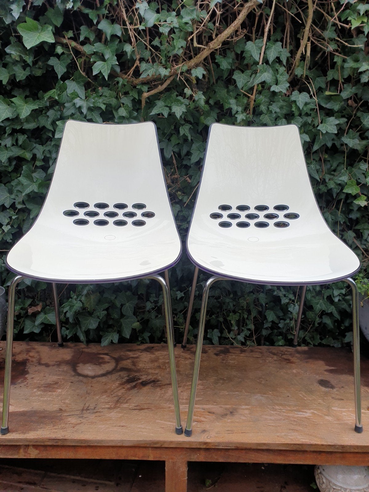 Twee vintage Calligaris Jam 1059 stoelen, Ophalen