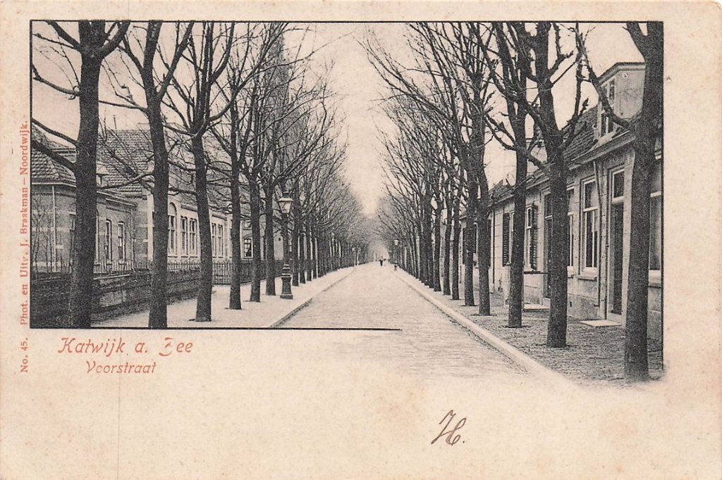 703-449-033 Katwijk aan Zee Voorstraat, Verzamelen, Ansichtkaarten | Nederland, Verzenden, Voor 1920, Zuid-Holland