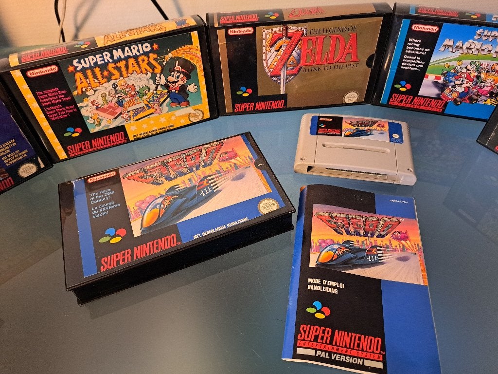 Super Nintendo SNES F-Zero met doosje en boekje, 1 speler, Racen en Vliegen, Ophalen of Verzenden, Zo goed als nieuw