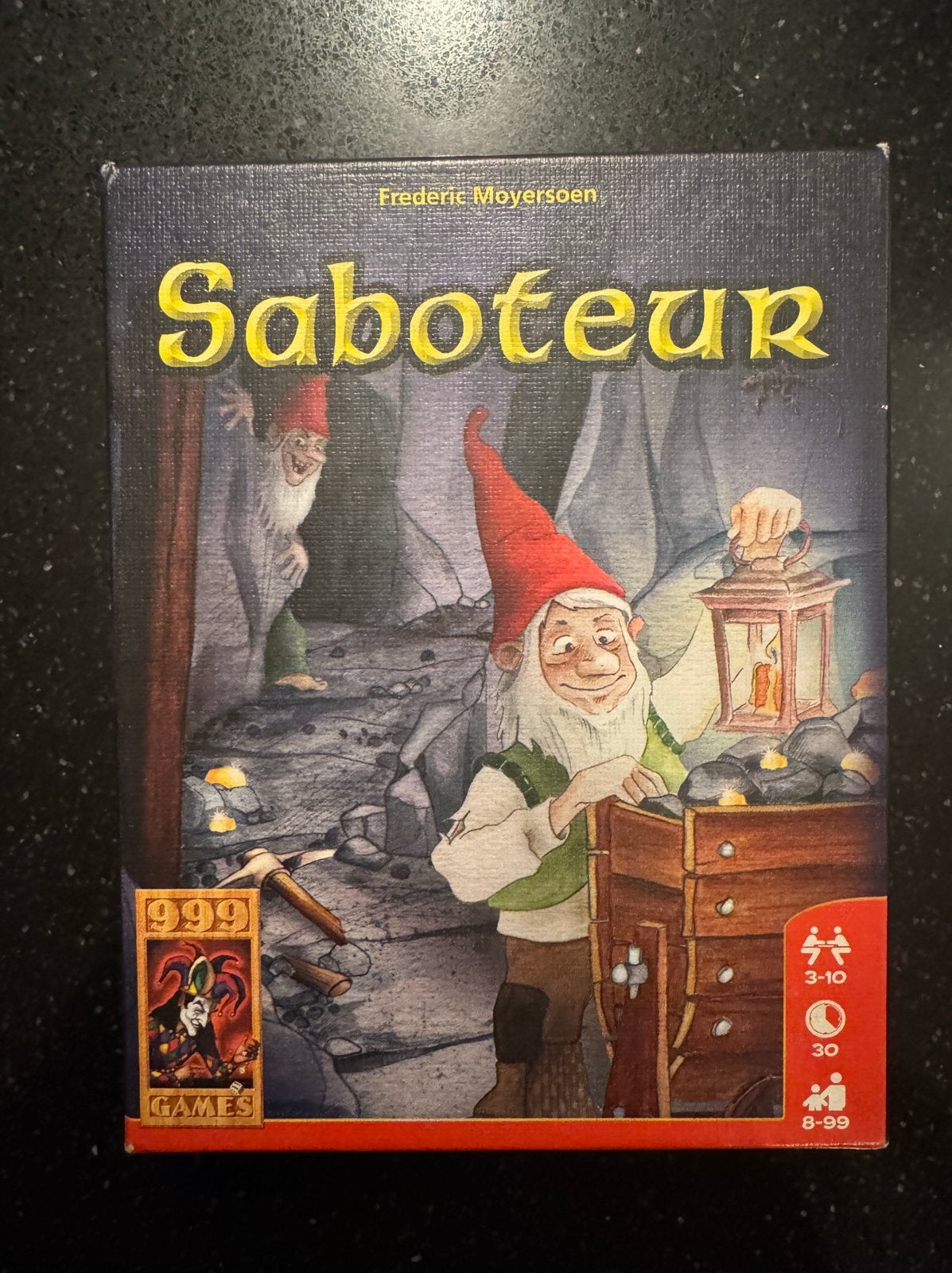 Gezelschapsspelde Saboteur, Ophalen of Verzenden, Zo goed als nieuw