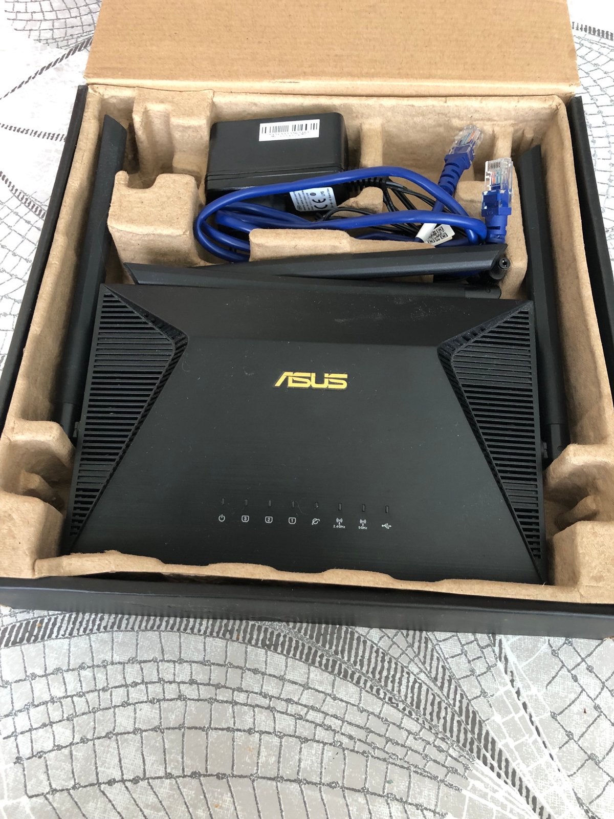 ASUS RT-AX53U AX1800 Dual Band Smart WiFi 6 Router, Computers en Software, Ophalen of Verzenden, Zo goed als nieuw, Router