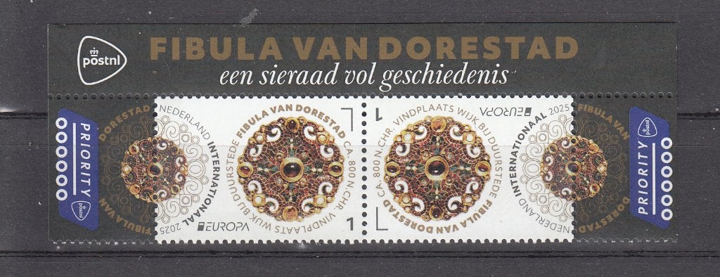 Nederland 2025 nr 4291, Fibula van Dorestad, internationaal, Ophalen of Verzenden, Na 1940, Postfris