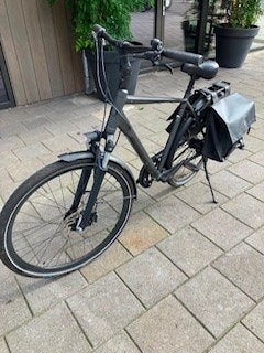 Te koop aangeboden Kalkhoff herenfiets ., Versnellingen, Zo goed als nieuw, Schijfrem, 53 tot 57 cm
