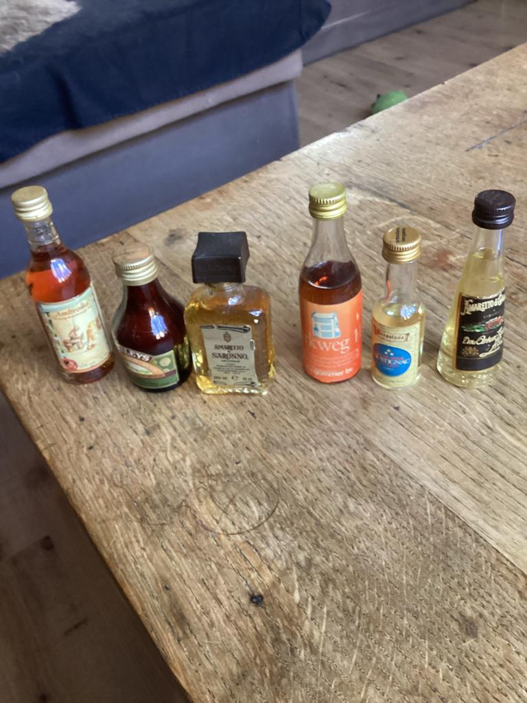 Zes Miniaturen Likeur - Diverse Smaken, Ophalen of Verzenden, Gebruikt, Frankrijk