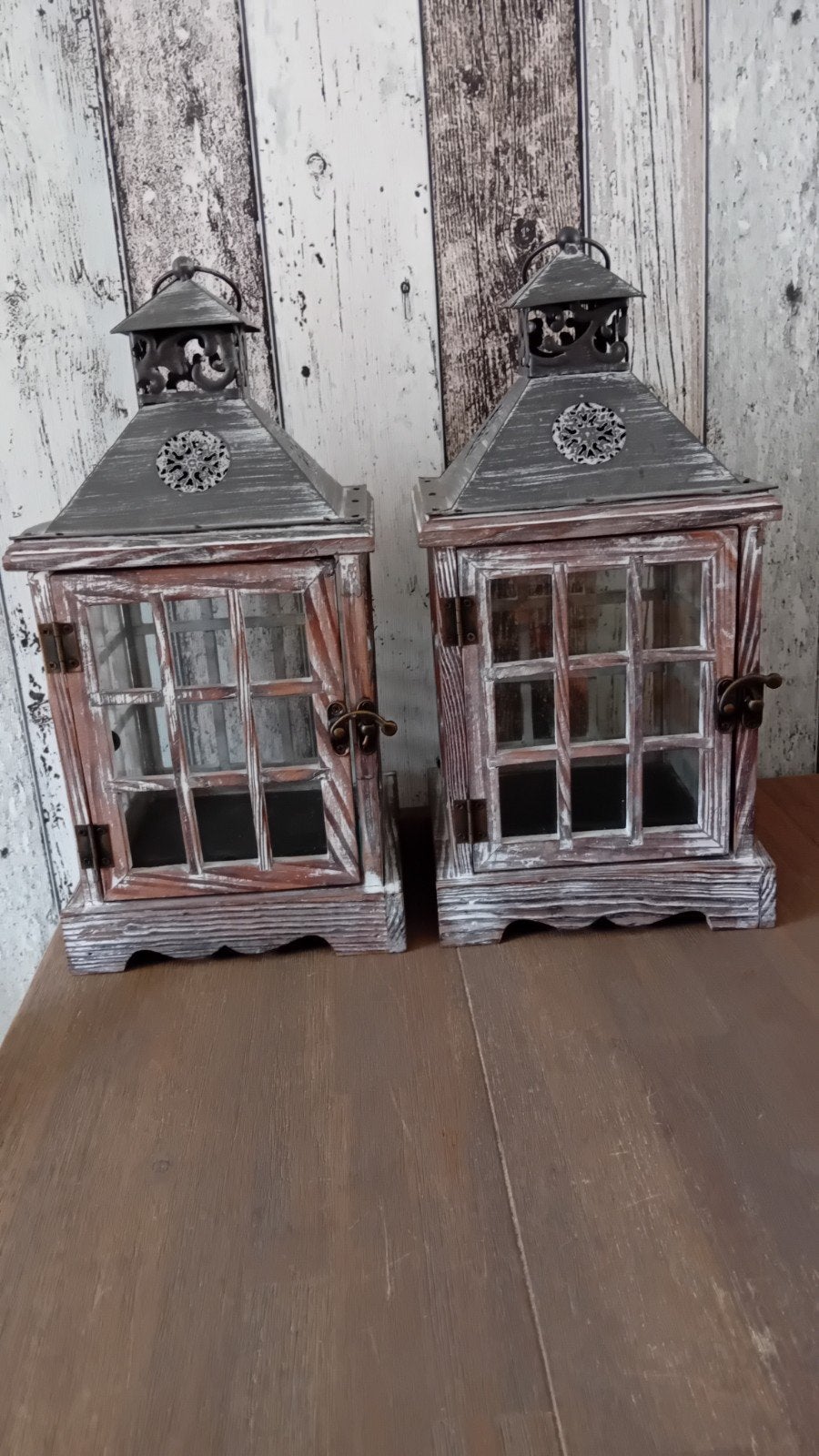 2 houten kandelaars, Huis en Inrichting, Woonaccessoires | Kandelaars en Kaarsen, Ophalen of Verzenden, Zo goed als nieuw, Hout