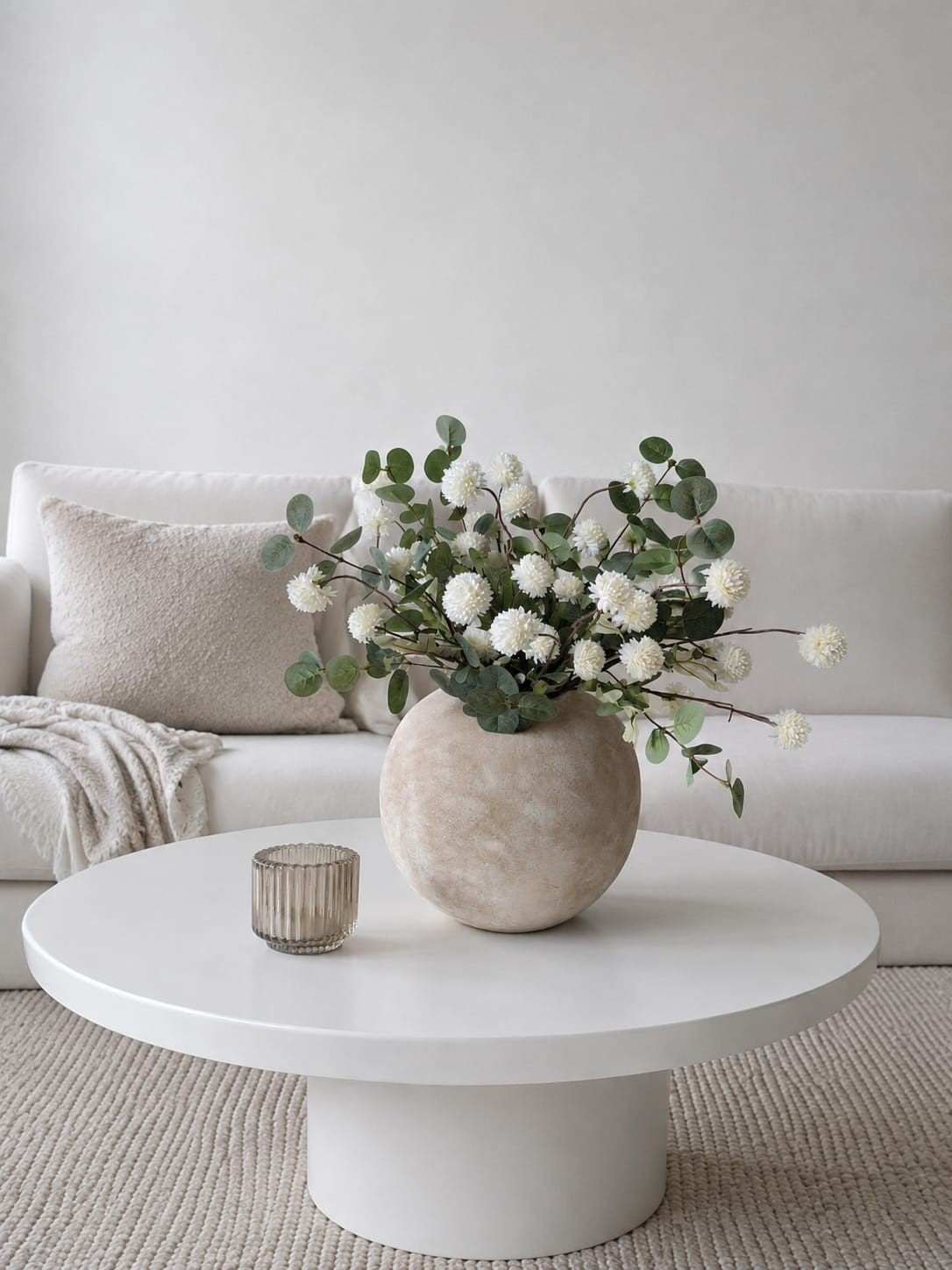 Pompom eucalyptus boeket, Ophalen of Verzenden, Nieuw