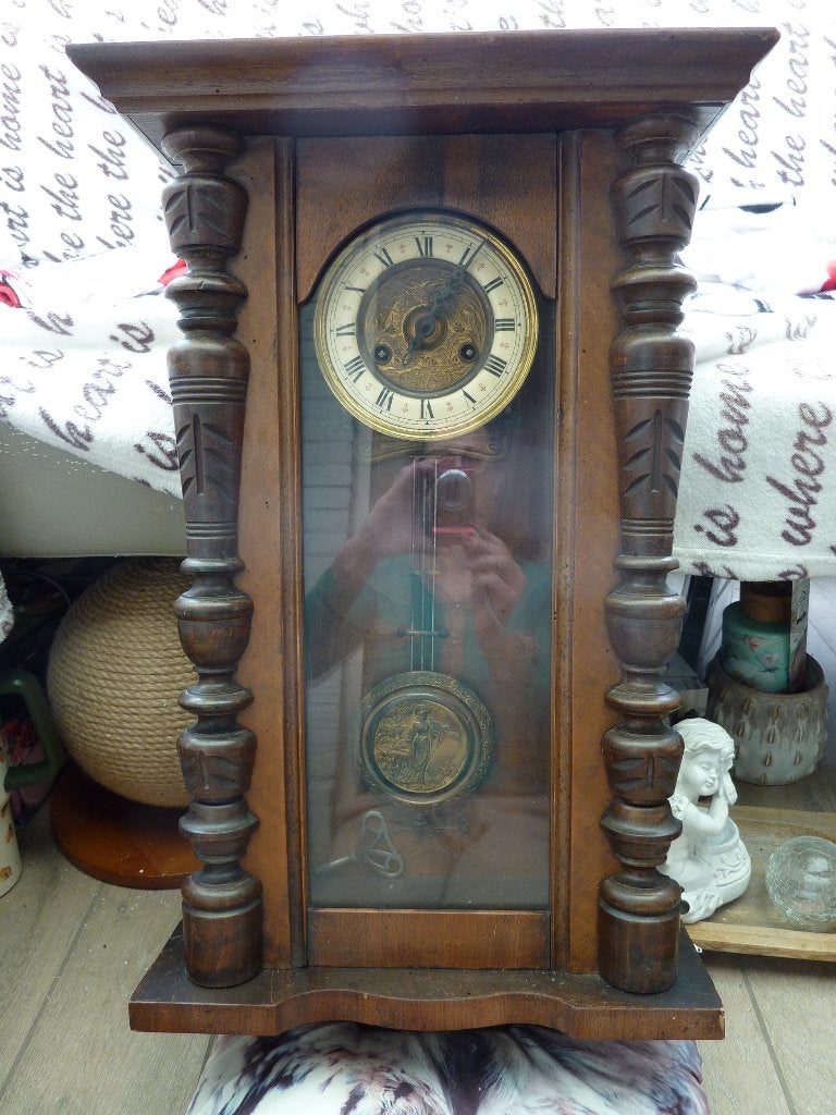 Antieke duitse wandklok gong retro nr. 2, Ophalen