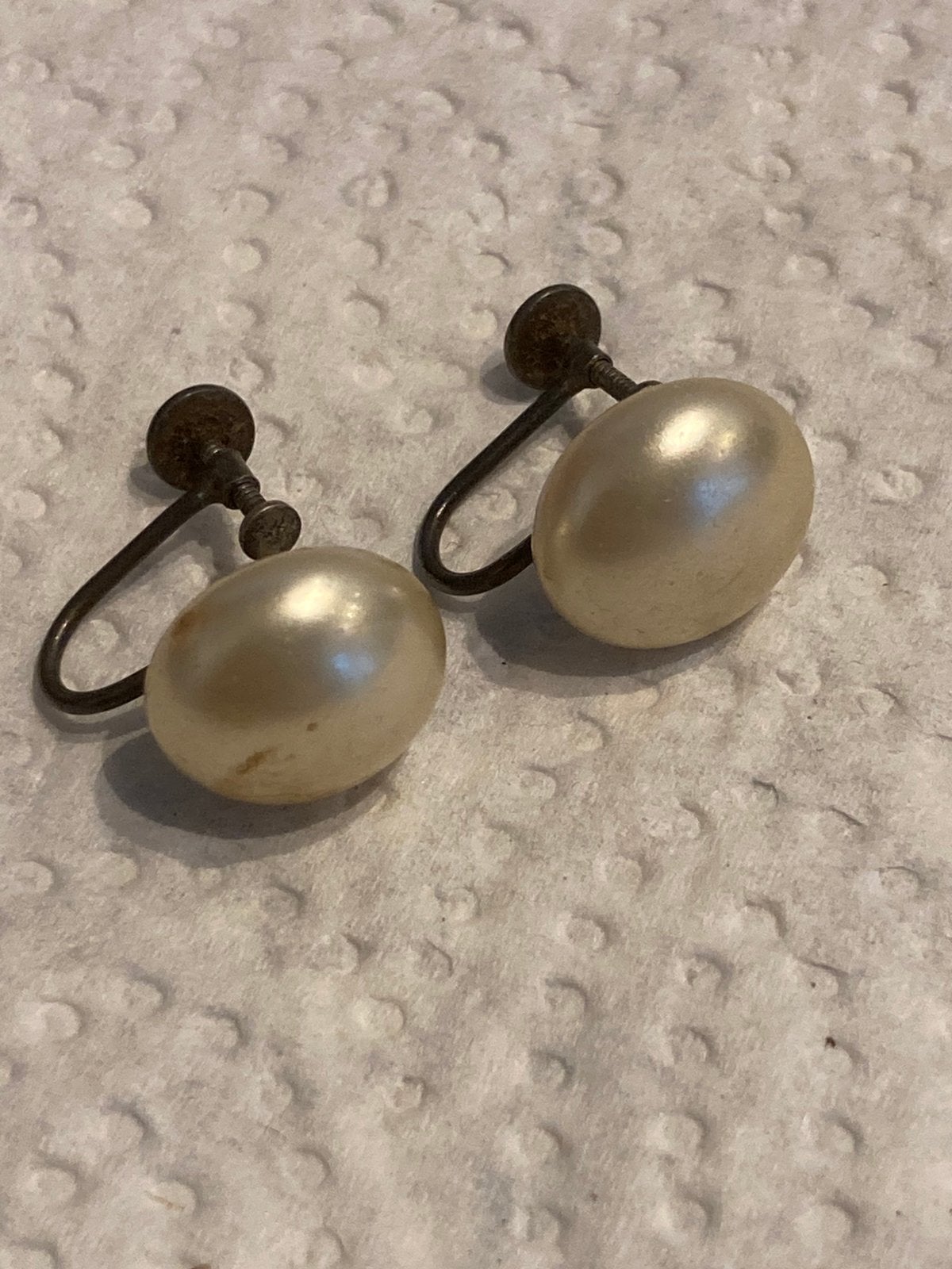Oude parel oorbellen, Sieraden, Tassen en Uiterlijk, Oorbellen, Ophalen of Verzenden, Zo goed als nieuw, Wit, Overige materialen