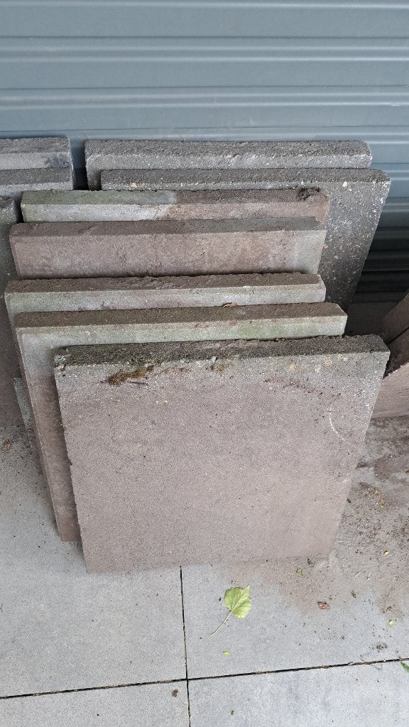 Tegels, Tuin en Terras, Ophalen, Gebruikt, Minder dan 5 m², Beton