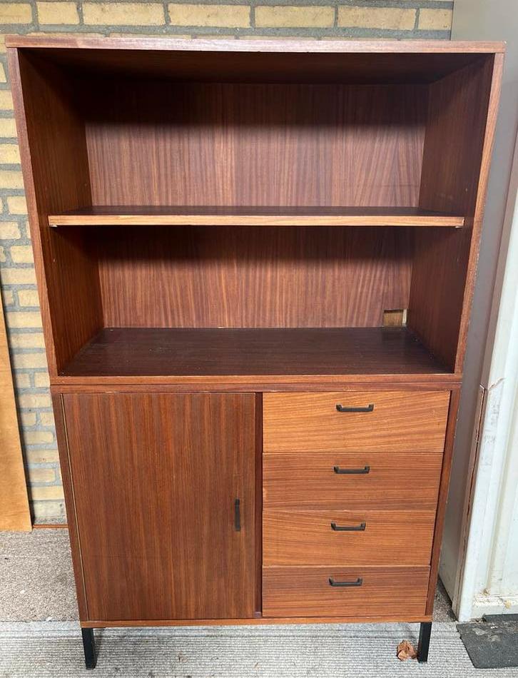 Vintage teak kast/ mid century dressoir jaren 70, Ophalen, Gebruikt, Vintage/ Mid-century teak design/ Danish Design/ Scandinavisch