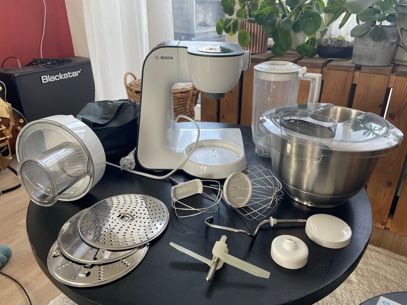 Bosch MUM52120 Keukenmachine met accessoires, Ophalen, 4 liter of meer, Gebruikt, 3 snelheden of meer
