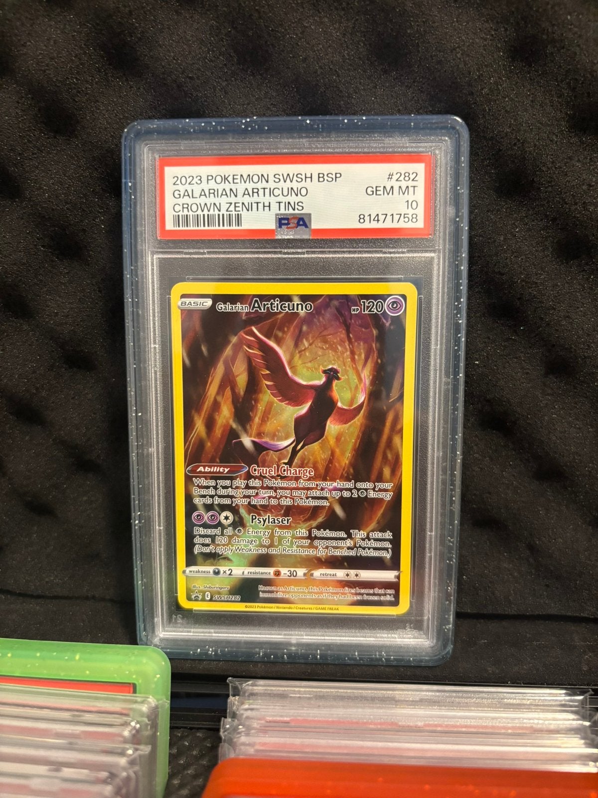Galarian Articuno 282 Black Star Promos PSA 10, Ophalen of Verzenden, Zo goed als nieuw