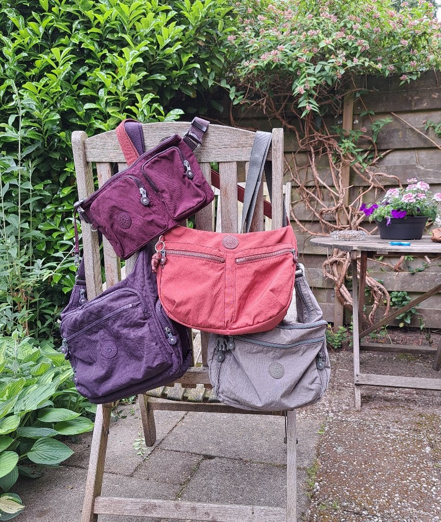 kipling tassen, Verzenden, Zo goed als nieuw, Groen, Schoudertasje