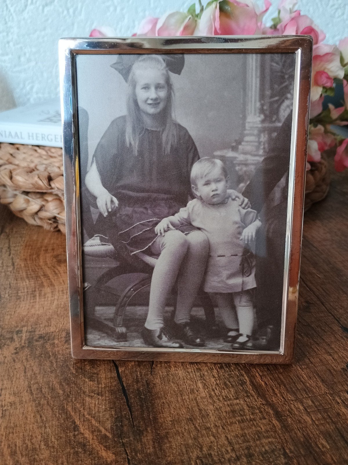 Oud verzilverd fotolijstje ( nr.29), Ophalen of Verzenden