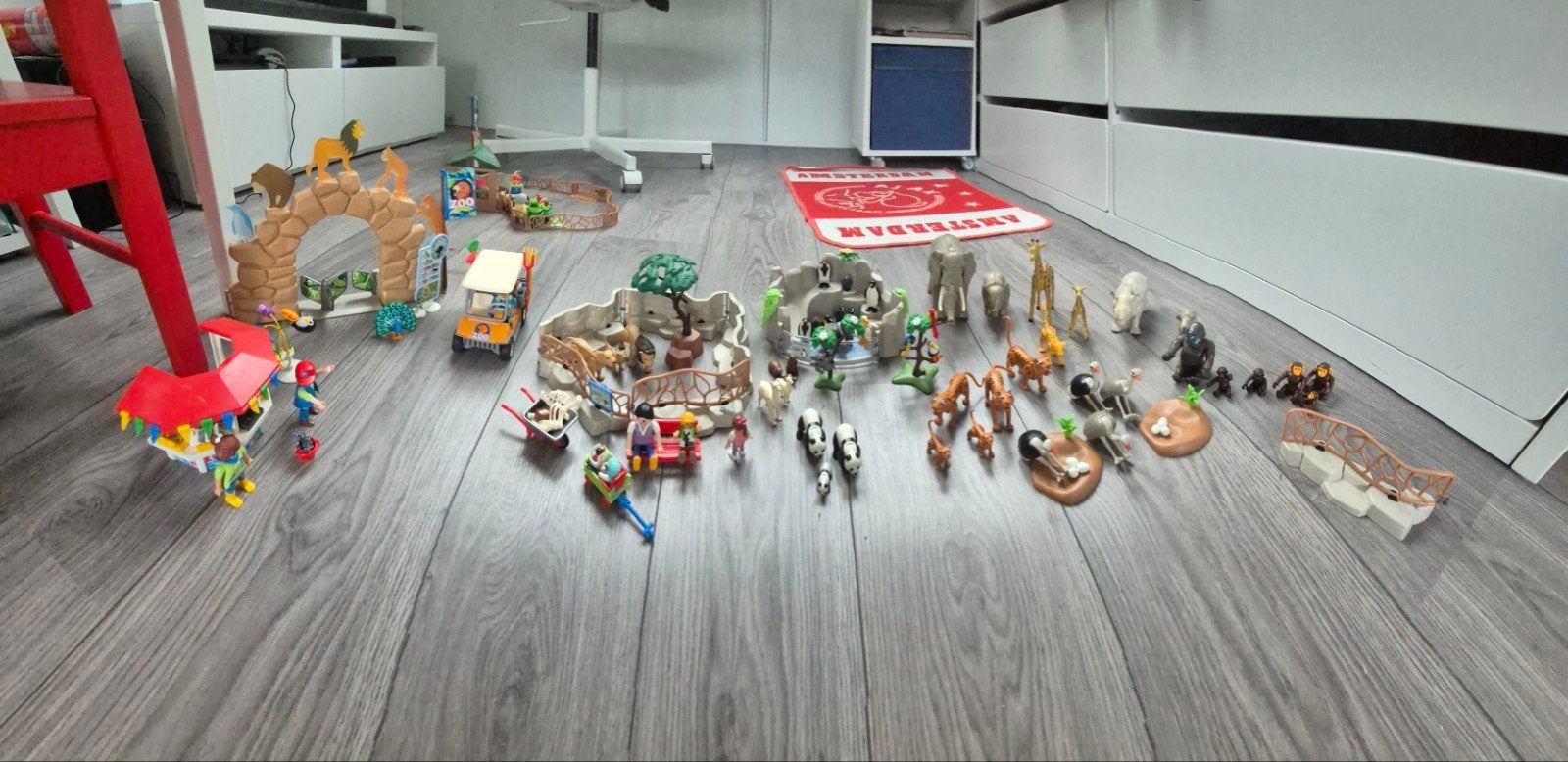Playmobil dierentuin met extra dieren, Ophalen of Verzenden, Zo goed als nieuw, Jongen of Meisje