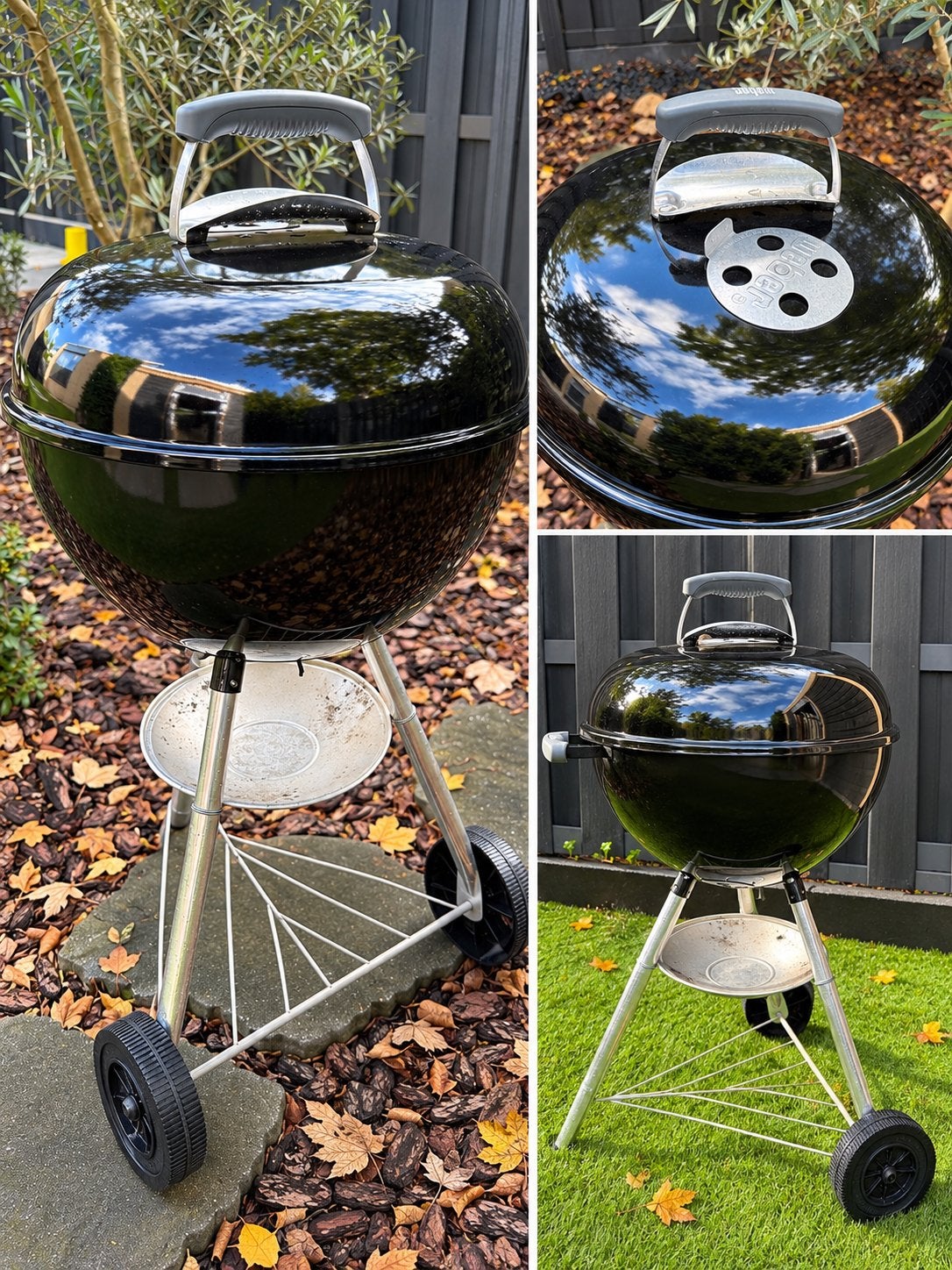 Weber Compact Kettle Houtskoolbarbecue 47 cm Zwart, Ophalen, Zo goed als nieuw