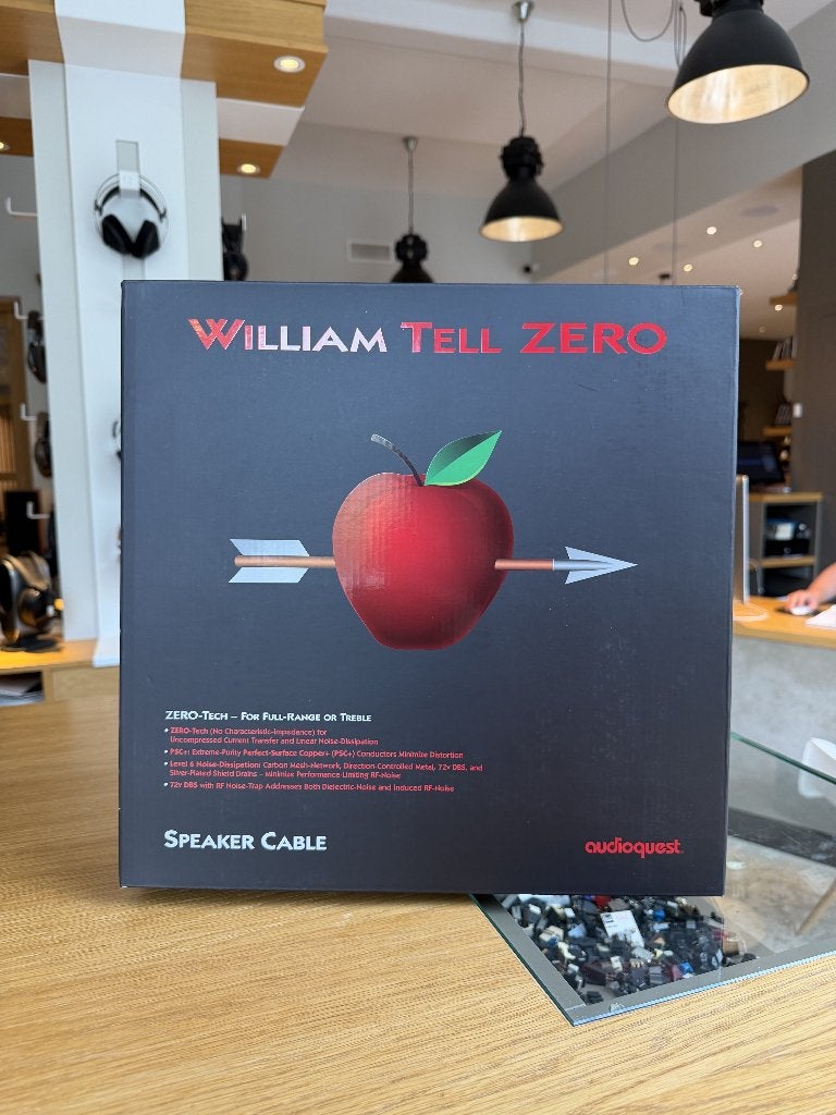 Audioquest William tell zero 2 meter speakerkabels (nieuw), Verzenden, Nieuw, 2 tot 5 meter, Luidsprekerkabel