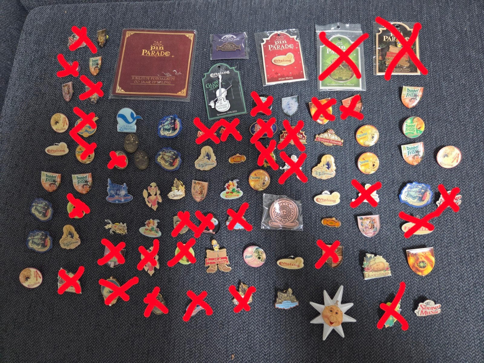 Grote verzameling Efteling pins, Ophalen of Verzenden, Zo goed als nieuw