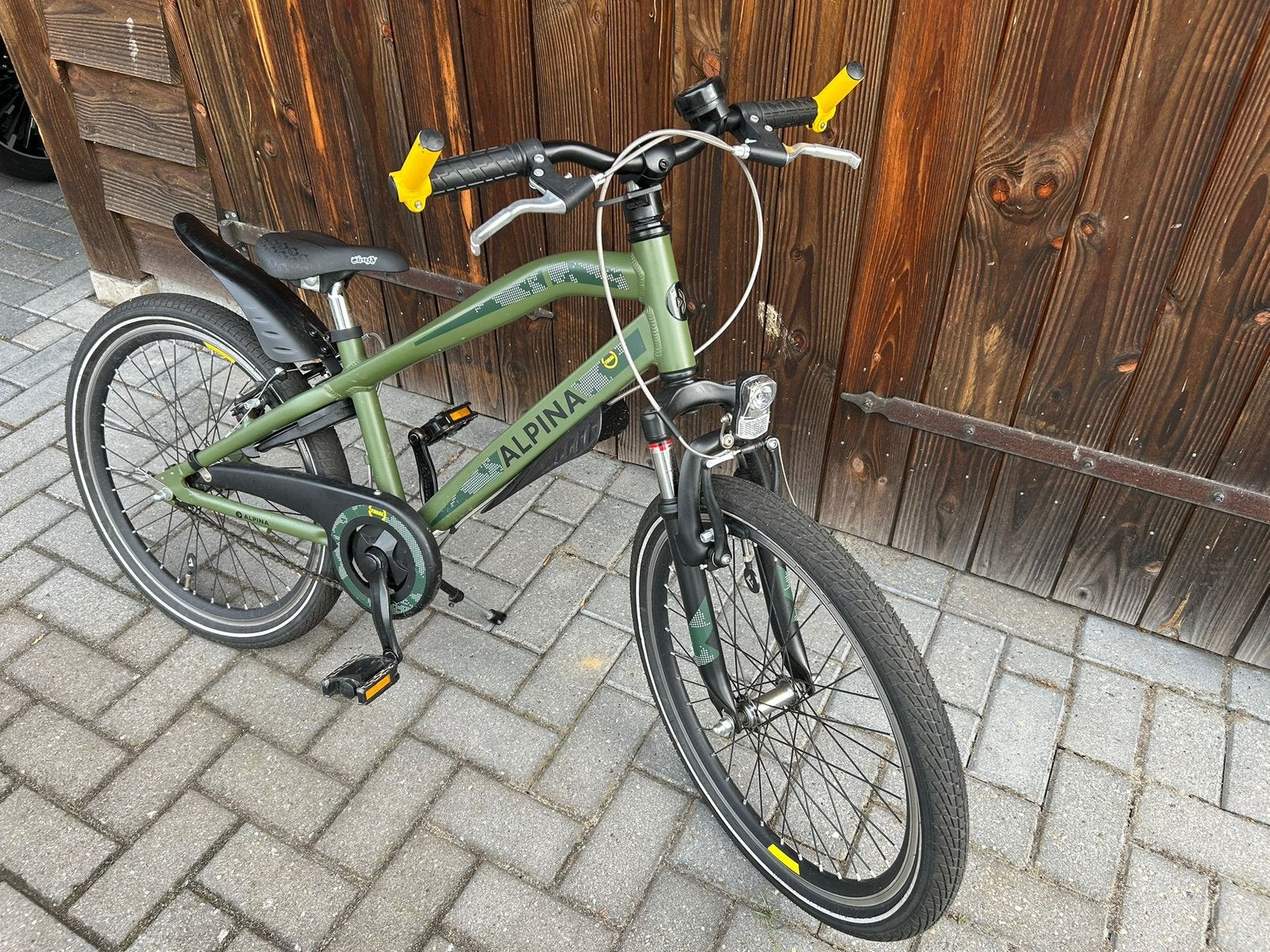 ALPINA TRIAL JONGENSFIETS 22 INCH SURVIVAL GREEN MATT, Fietsen en Brommers, Fietsen | Jongens, Ophalen, Terugtraprem, 22 inch