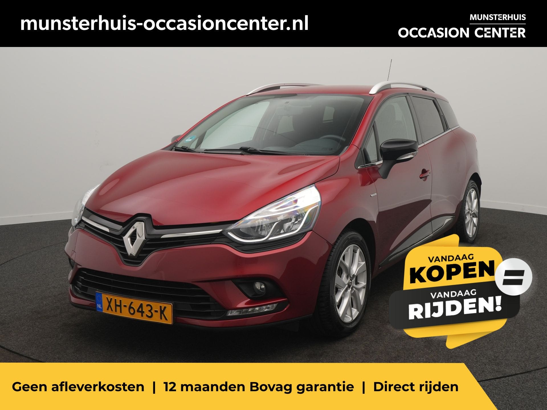 Renault Clio Estate 0.9 TCe Limited - RIJKLAARPRIJS - Cruise, Voorwielaandrijving, Stof, Gebruikt, 1098 kg