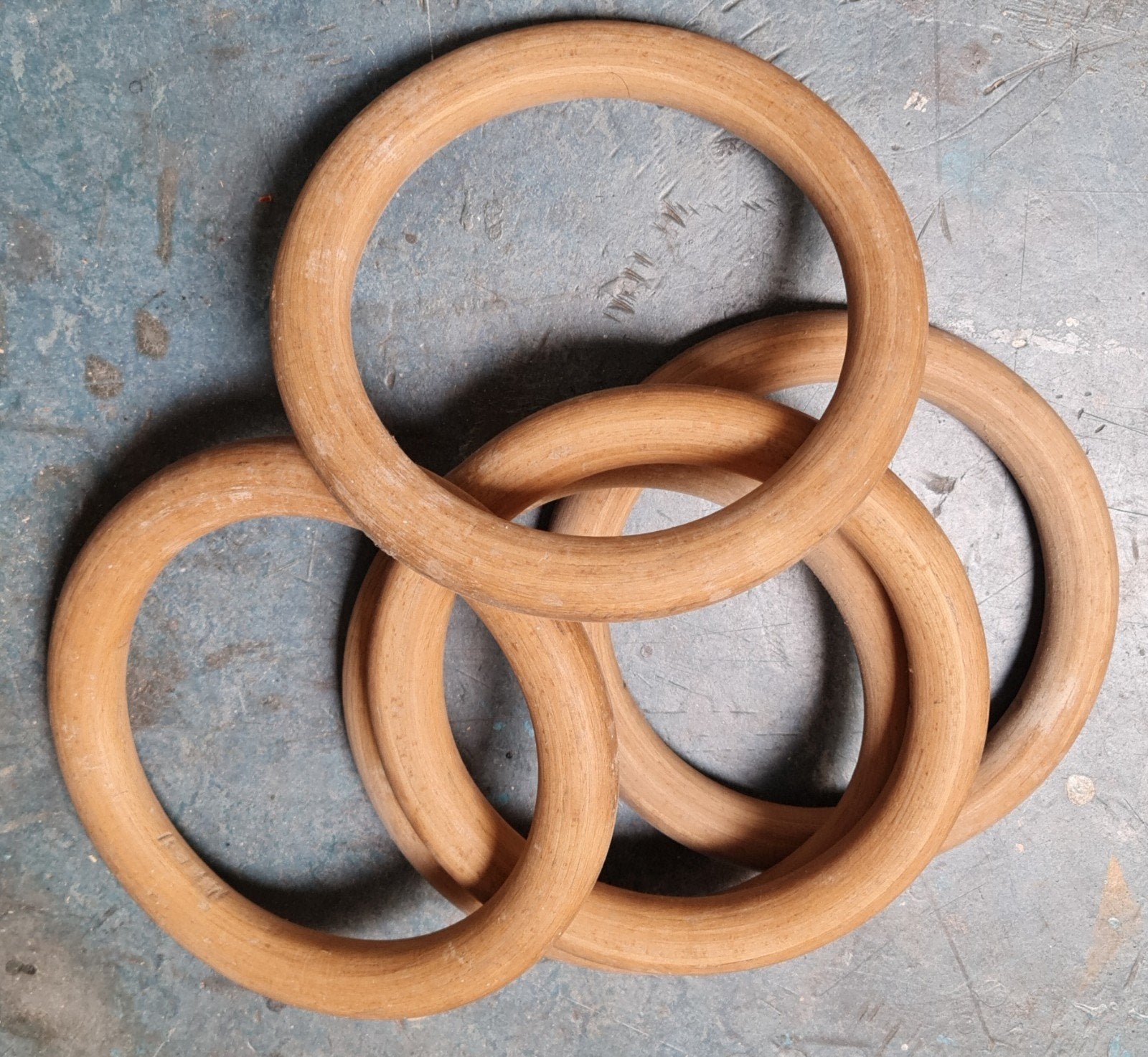Houten gymnastiekringen - Set van 5, Ophalen of Verzenden, Gebruikt