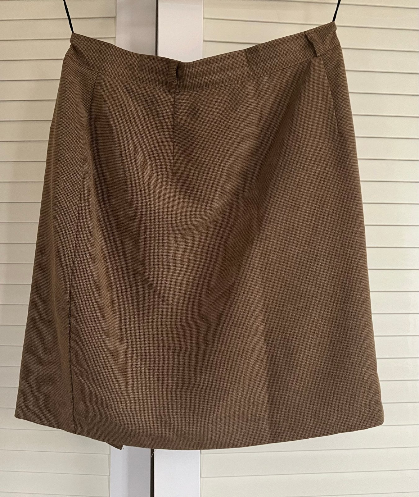 Miss Etam rok en blazer set, maat 42, Kleding | Dames, Rokken, Bruin, Maat 42/44 (L), Ophalen of Verzenden, Gedragen