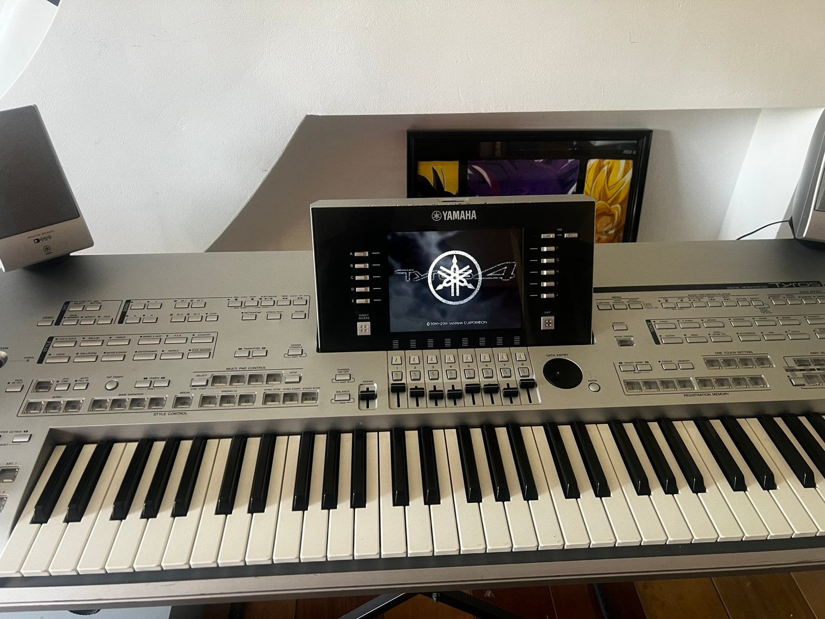 Yamaha Tyros 4 met speakers, Muziek en Instrumenten, Keyboards, Ophalen, Zo goed als nieuw, 61 toetsen, Yamaha