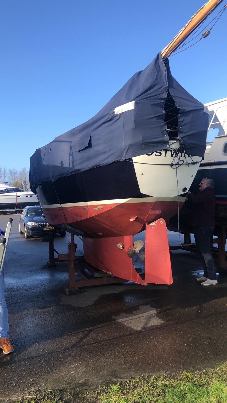 Stalling dektent voor een Dompkruiser 860, Watersport en Boten, Accessoires en Onderhoud, Ophalen, Gebruikt