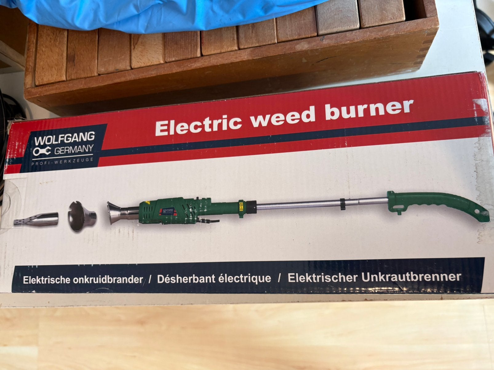 Electrische onkruidverdelger, Ophalen, Gebruikt