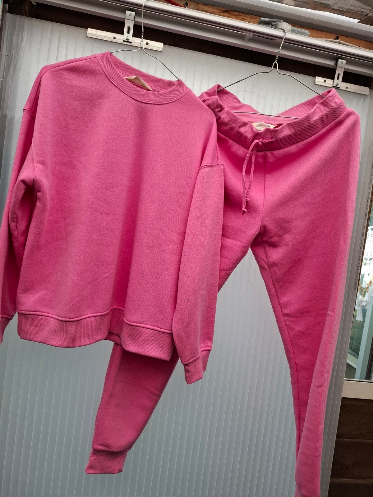 Roze vrijetijds/huispak Primark (trui S, broek M), Ophalen, Zo goed als nieuw, Maat 36 (S), Roze