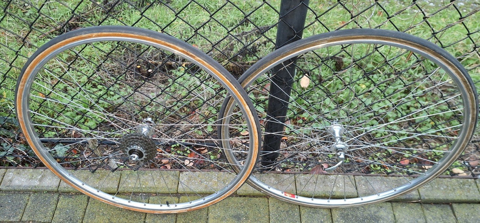 mavic professional velgen set campagnolo super record naven, Gebruikt, Staal, Mavic, Racefiets