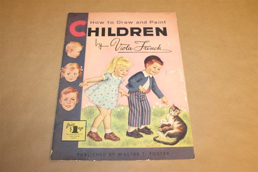 How to Draw and Paint Children — Vintage Tekenboek 1950, Ophalen of Verzenden, Gelezen, Overige onderwerpen