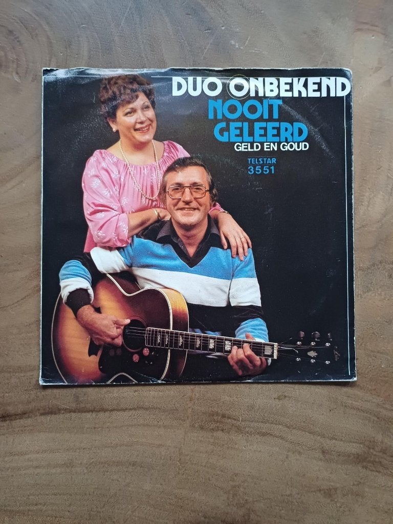 Duo Onbekend - Nooit Geleerd - Single - Vinyl, Cd's en Dvd's, 7 inch, Ophalen of Verzenden, Zo goed als nieuw, EP