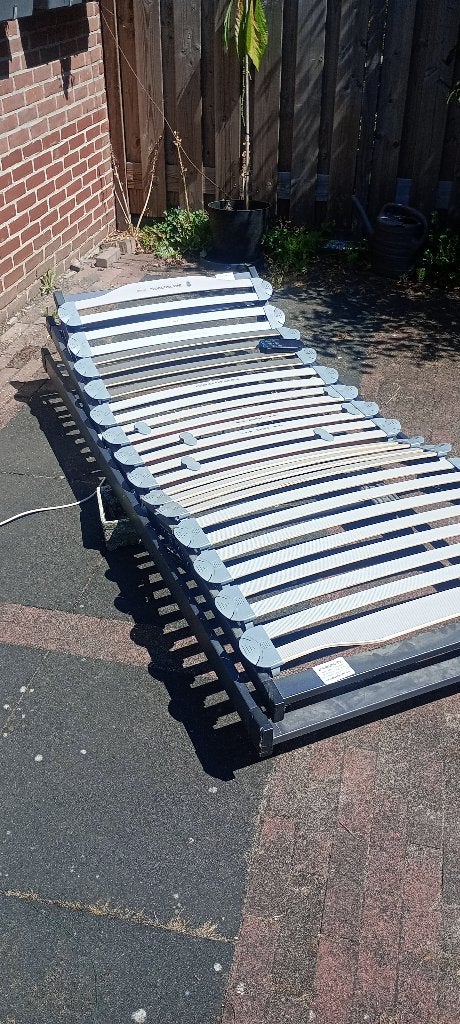 Elektrische lattenbodem 90x200cm, Ophalen, 90 cm, Eenpersoons, Zo goed als nieuw