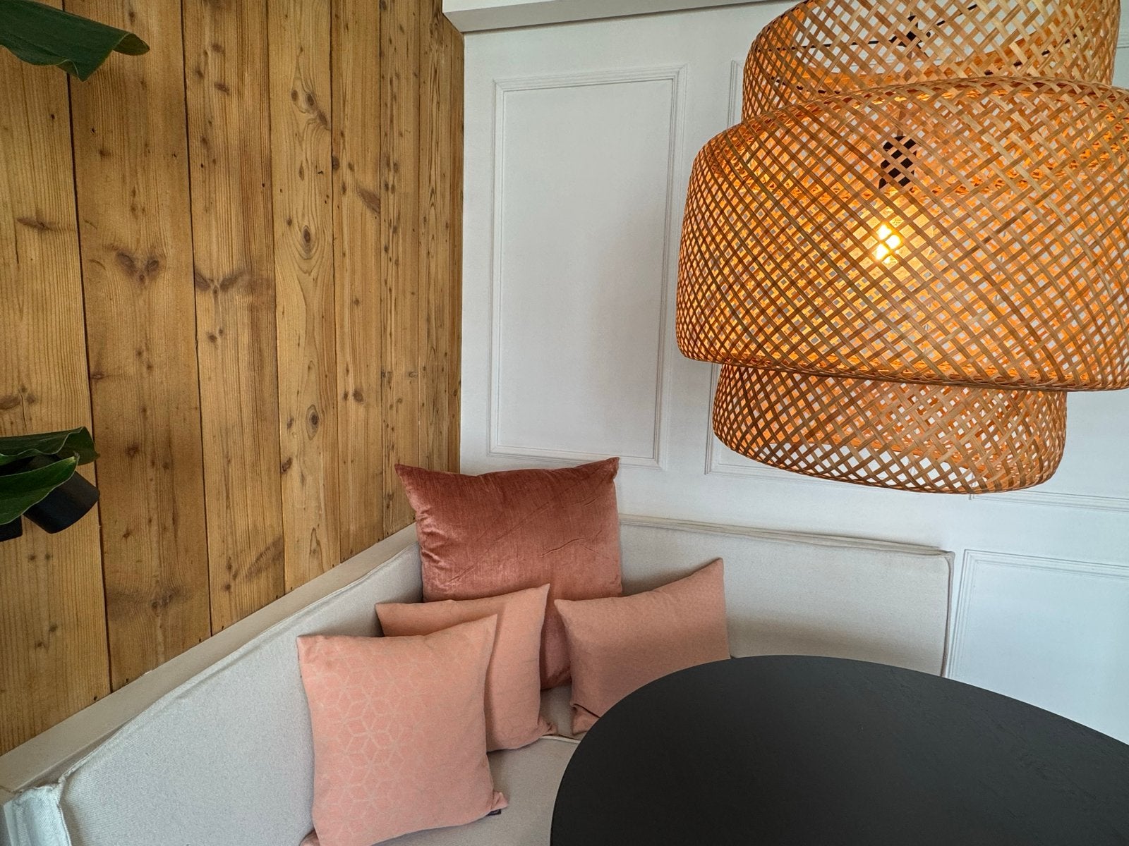 Luxe kussenset Claudi & De Kussen Fabriek, 3 kussens #maten, Ophalen of Verzenden, Zo goed als nieuw, Roze, Vierkant