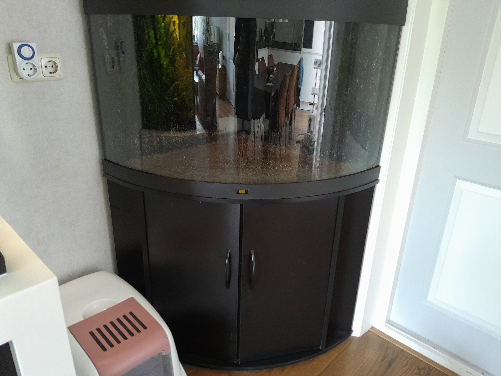 Juwel 190 hoek aquarium, Dieren en Toebehoren, Vissen | Aquaria en Toebehoren, Ophalen, Inclusief toebehoren, Gebruikt, Leeg aquarium